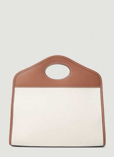 Burberry Pocket Tote Bag White bur0248058