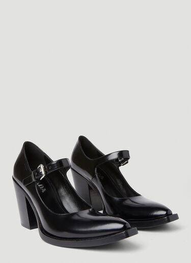 Prada 玛丽珍高跟凉鞋 黑色 pra0252057