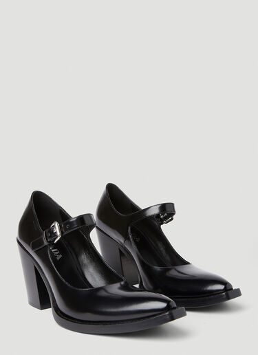 Mary Jane Heeled Sandals Prada Mary Jane Heeled Sandals Black pra0252057