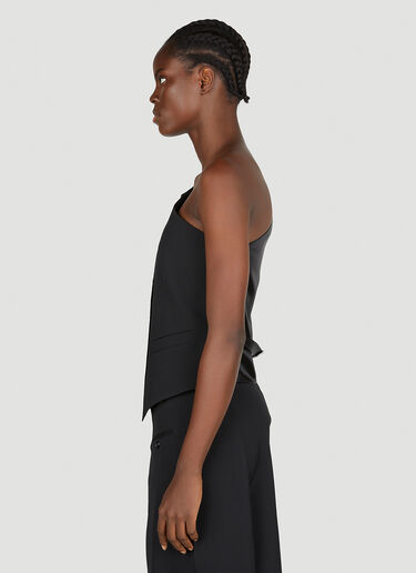 Acne Studios Asymmetric Waistcoat Top Black acn0252027