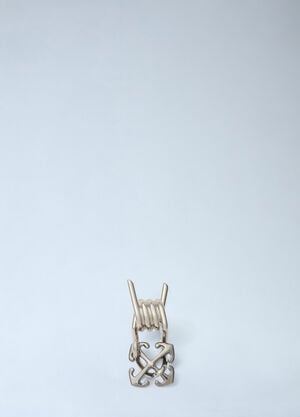 Off-White Barbed Wire Mono Earring Silver ofw0160103