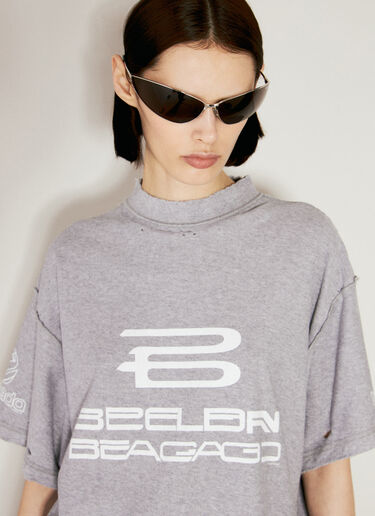 Inside-Out Short Sleeve T-Shirt Balenciaga Inside-Out Short Sleeve T-Shirt Grey bal0256010