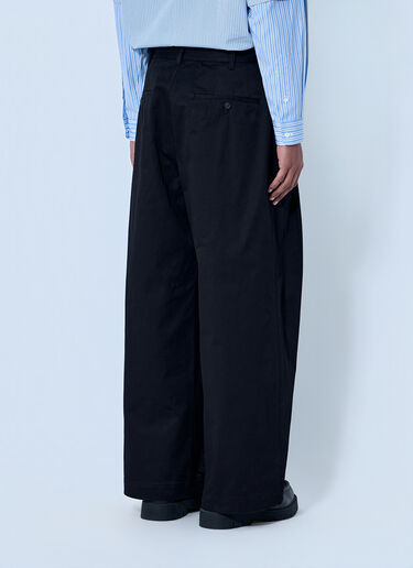 Comme des Garçons Homme Wide-Leg Pleated Trousers Black cdh0164001