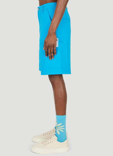 Jacquemus Le Giardino Bermuda Shorts Blue jac0148018