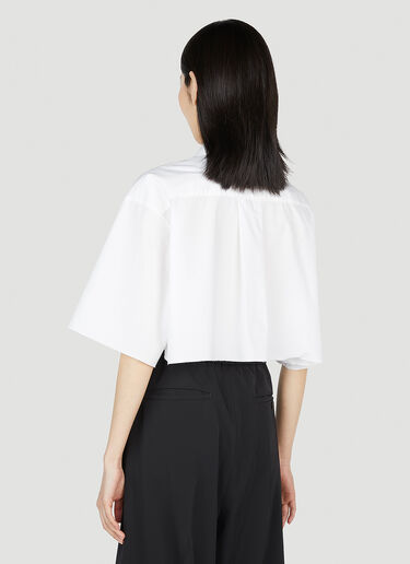 MM6 Maison Margiela Cropped Shirt White mmm0252003