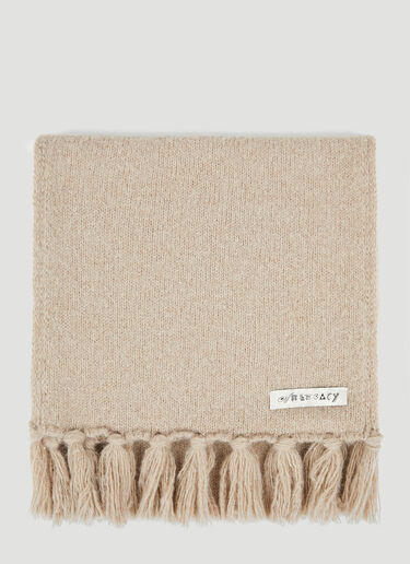 Our Legacy Knitted Scarf Beige our0350005