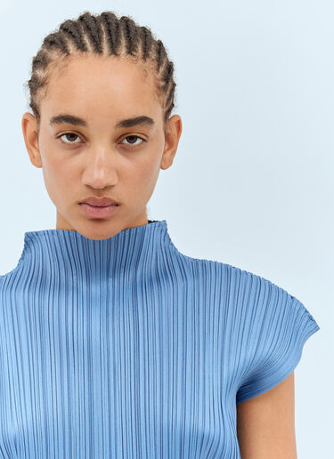 Pleats Please Issey Miyake June 高领上衣 蓝色 plp0257019
