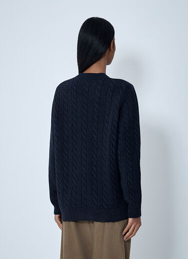 The Row Loneke Cardigan Navy row0262017