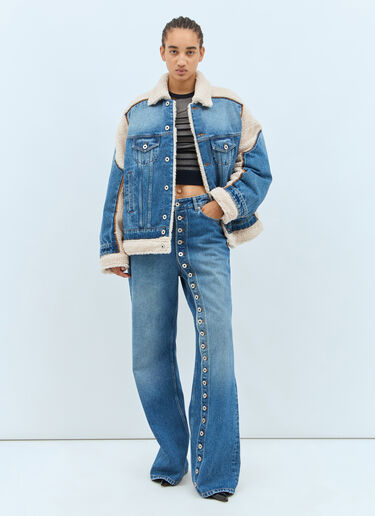 Buttoned Leg Jeans Jean Paul Gaultier Buttoned Leg Jeans Blue jpg0357002