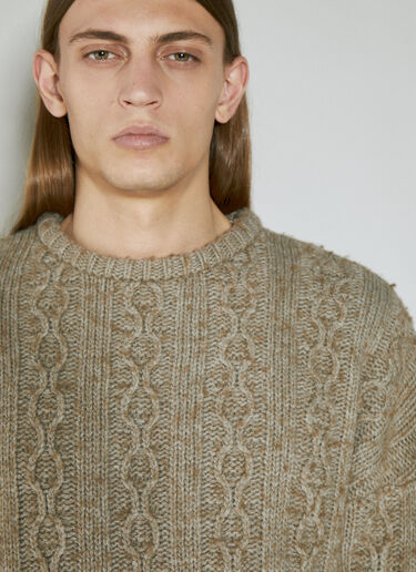 Popover Roundneck Sweater Our Legacy Popover Roundneck Sweater Beige our0154012