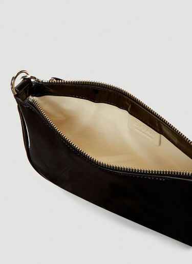 BY FAR Rachel Patent Leather Shoulder Bag Black byf0240012