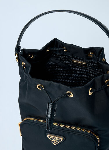 Prada Re-Nylon Bucket Bag Black pra0260038