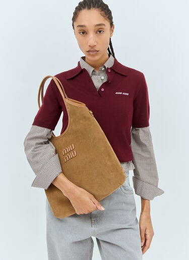 Miu Miu IVY Tote Bag Brown miu0258031