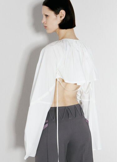 Kiko Kostadinov Convertible Crop Top White kko0254006