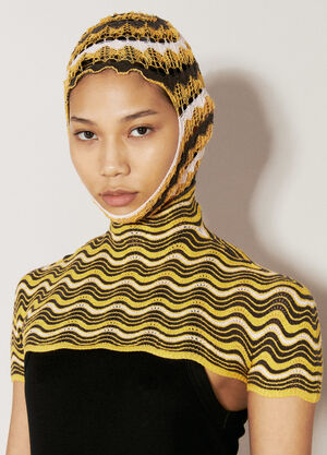 Isa Boulder Wave Neckwarmer With Balaclava Gold isa0251010
