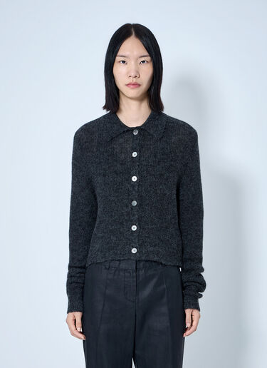 LN-CC® - Our Legacy: Mazzy Polo Cardigan - Black Our Legacy Mazzy Polo Cardigan Black our0265037