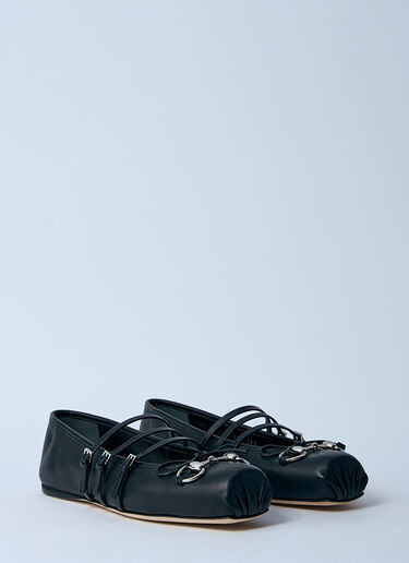 Gucci Horsebit Ballerina Flats Black guc0259033