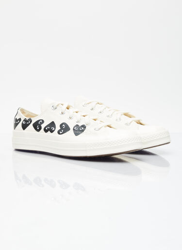 Comme des Garçons PLAY x Converse Multi-Heart Chuck 70 Sneakers White cpc0355006