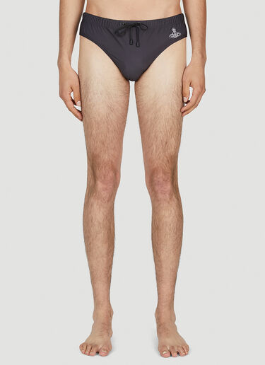 Vivienne Westwood Orb Swim Briefs Black vvw0152002