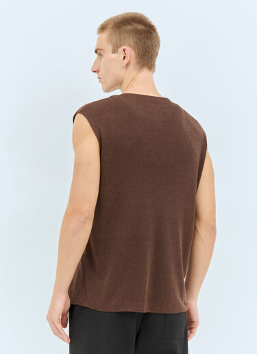 The Row Tarik Vest Brown row0158005
