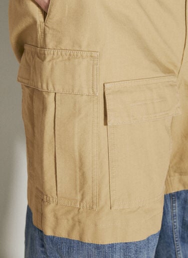 Balenciaga Bi-Material Cargo Pants Beige bal0155007