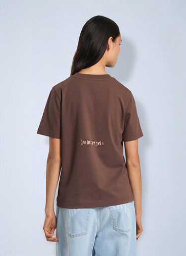 LN-CC® - Palm Angels: Cali Vibes Regular T-Shirt - Brown Palm Angels Cali Vibes Regular T-Shirt Brown pma0266202