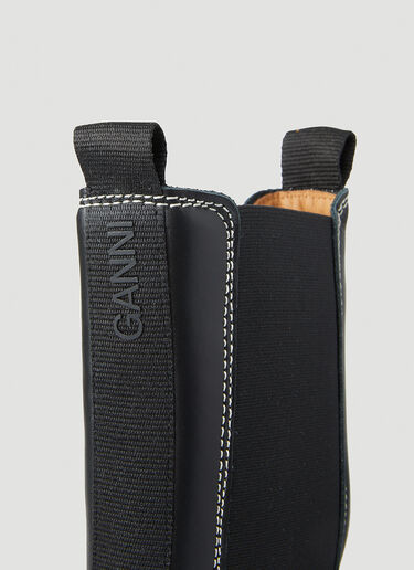 Cleated Chelsea Boots GANNI Cleated Chelsea Boots Black gan0250016