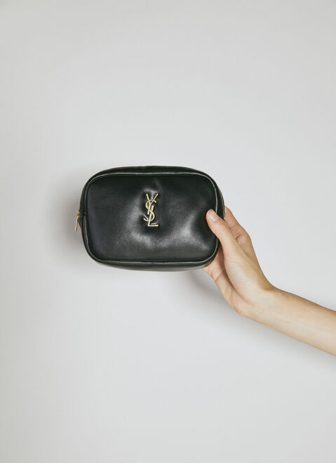 Saint Laurent Cassandre Mini Cosmetic Pouch ブラック sla0253140