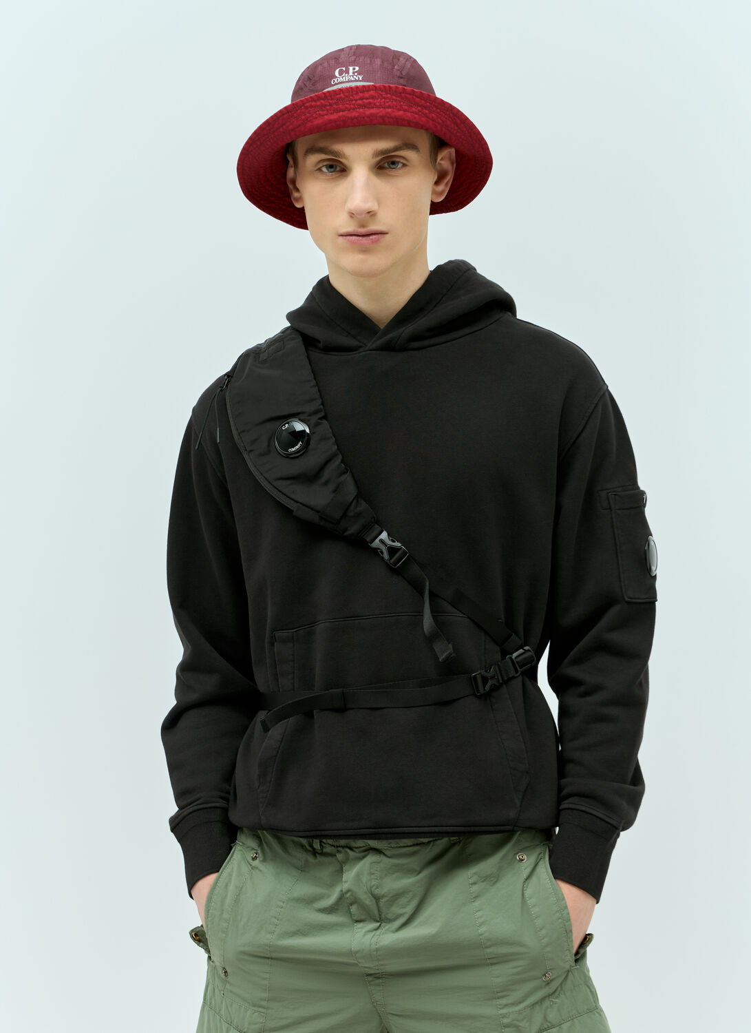 C.p. Company Gore G-type Bucket Hat In Red