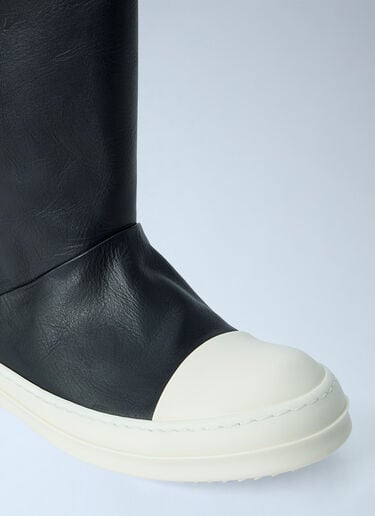LN-CC® - Rick Owens: High Leather Boots - Black Rick Owens High Leather Boots Black ric0165012