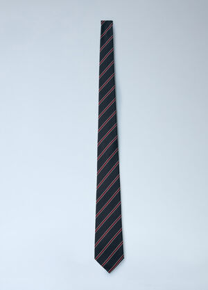 Acne Studios Silk Stripe Tie Brown acn0259022