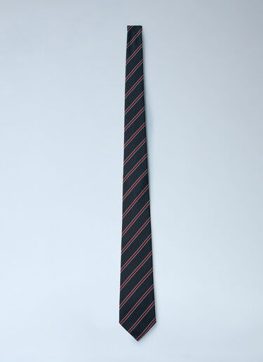 Saint Laurent 真丝条纹领带  酒红色 sla0260027