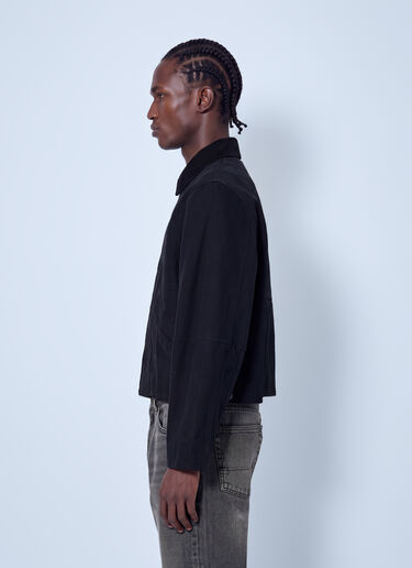 LN-CC® - VETEMENTS: Cut-Up Workwear Jacket - Black VETEMENTS Cut-Up Workwear Jacket Black vet0166001