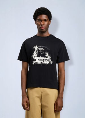 Palm Angels Palm Statement T-Shirt Black pma0164120