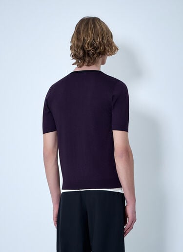 Dries Van Noten Knit Polo Shirt Navy dvn0163026