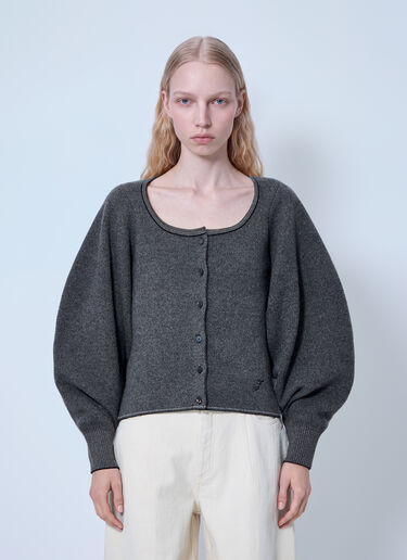 LN-CC® - Jacquemus: Le Cardigan Tempo - Dark Grey Jacquemus Le Cardigan Tempo Dark Grey jac0266013