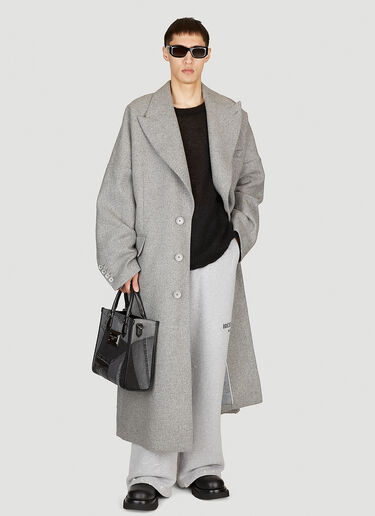 Dolce & Gabbana Double-Breasted Wool Coat Grey dol0154001