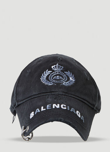 Balenciaga Destroy Piercing Hat  Black bal0145101