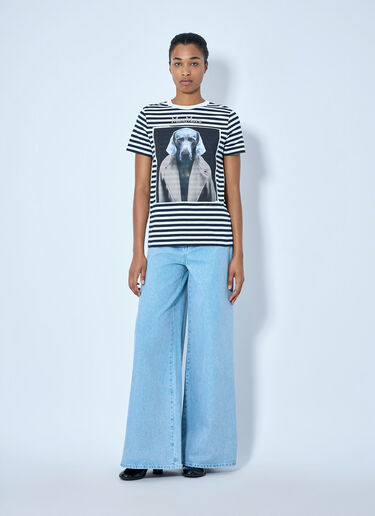 Max Mara Wide-Leg Denim Trousers Light Blue max0265008