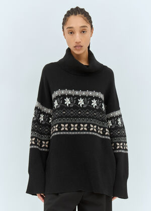 Skall Studio Leonora T-Neck Sweater Black ska0258011