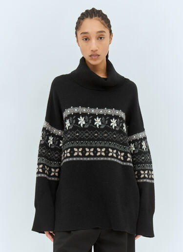 Skall Studio Leonora T-Neck Sweater Black ska0258011