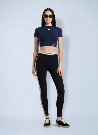 LN-CC® - Palm Angels: Logo Cb Active Leggings - Black Palm Angels Logo Cb Active Leggings Black pma0266229