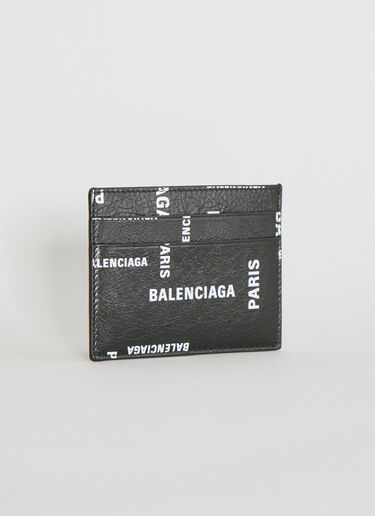 Balenciaga 로고 프린트 카드홀더 블랙 bal0154053