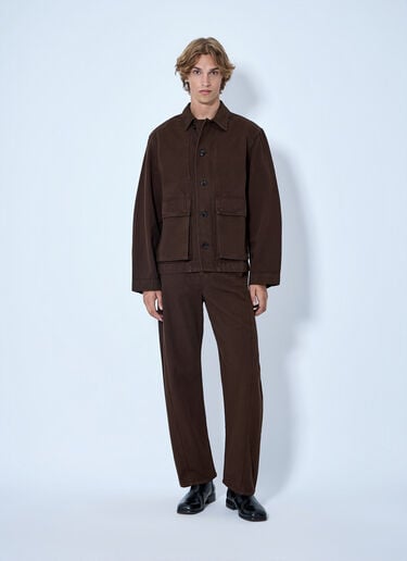 LN-CC® - Lemaire: Boxy Jacket - Brown Lemaire Boxy Jacket Brown lem0166007