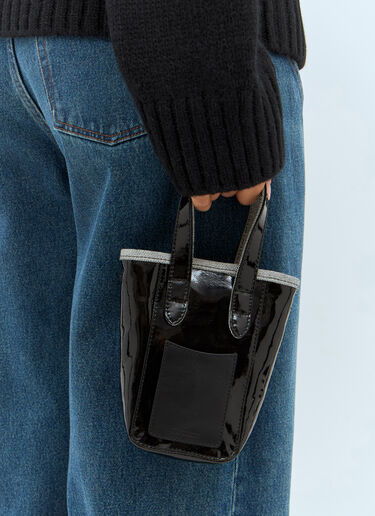 JW Anderson 迷你束带托特包 黑 jwa0257019