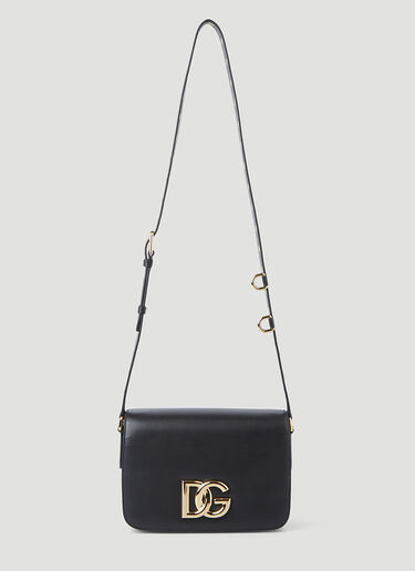 Dolce & Gabbana 徽标铭牌单肩包 黑色 dol0246066