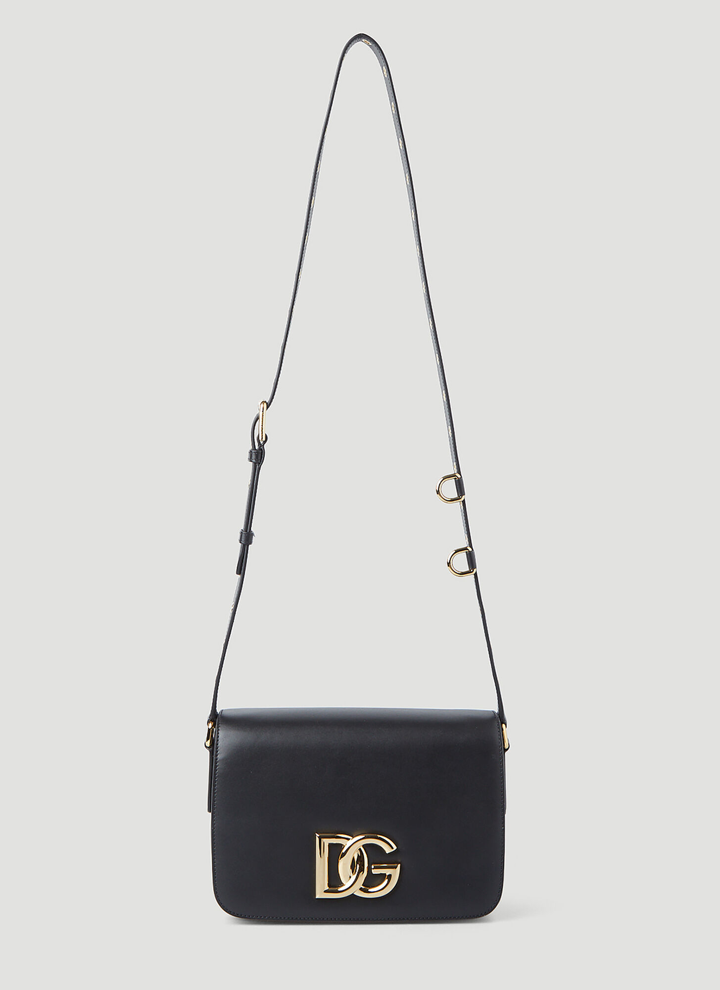 Shop Dolce & Gabbana Logo Plaque Shoulder Bag