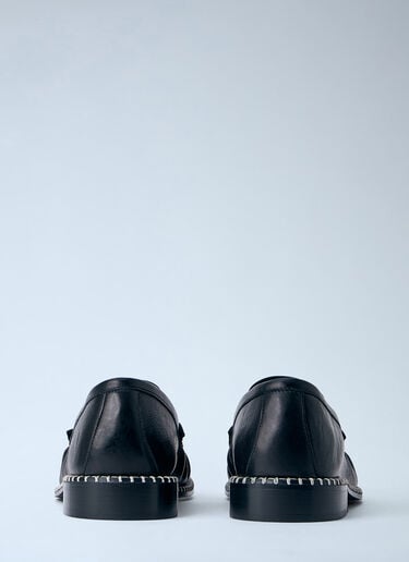 Dries Van Noten Leather Loafers Black dvn0163031