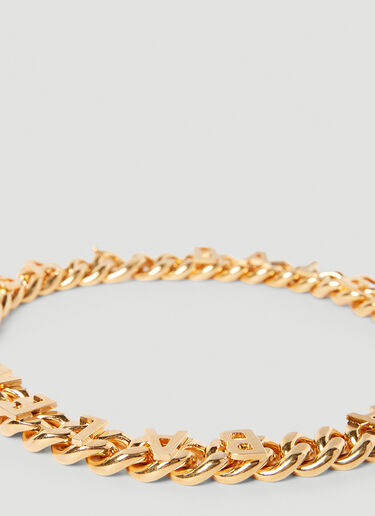Balenciaga Chain Logo Necklace Gold bal0153055