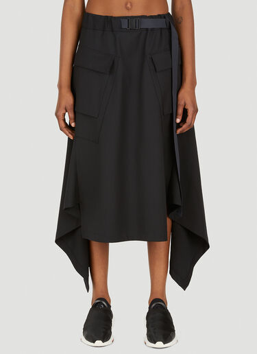 Y-3 Asymmetric Skirt Black yyy0249019